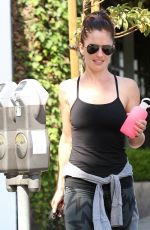 MINKA KELLY Leaves a Gym in West Hollywood