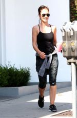 MINKA KELLY Leaves a Gym in West Hollywood