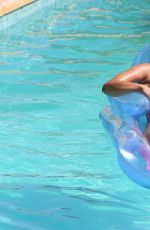 MYLEENE KLASS in White Bikini on Holiday