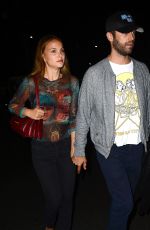 NATALIE PORTMAN Arrives at Beyonce and Jay Z Concert in Los Angeles