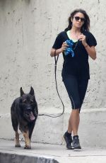 NIKKI REED Out Jogging in Los Angeles 0808