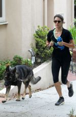 NIKKI REED Out Jogging in Los Angeles 0808
