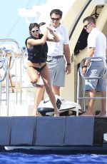 NINA DOBREV in Bikini at a Yacht in Ibiza