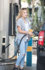 OLIVIA HOLT at a Gas Station in Los Angeles