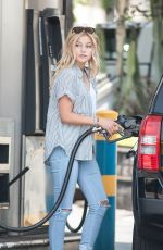 OLIVIA HOLT at a Gas Station in Los Angeles