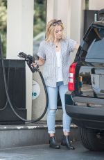 OLIVIA HOLT at a Gas Station in Los Angeles