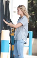 OLIVIA HOLT at a Gas Station in Los Angeles
