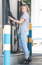 OLIVIA HOLT at a Gas Station in Los Angeles