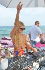 PARIS HILTON - DJ Set at a Beach in Saint-tropez