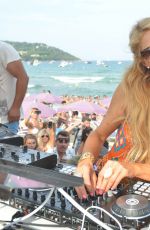 PARIS HILTON - DJ Set at a Beach in Saint-tropez