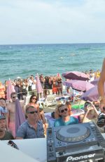 PARIS HILTON - DJ Set at a Beach in Saint-tropez