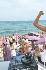 PARIS HILTON - DJ Set at a Beach in Saint-tropez