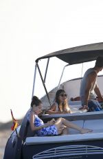 PARIS HILTON with Boyfriend on Vacation in Ibiza