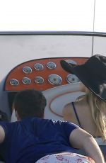 PARIS HILTON with Boyfriend on Vacation in Ibiza