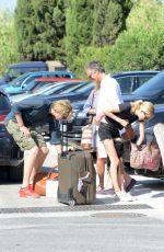 POPPY DELEVINGNE Arrives at Club 55 in Saint-tropez