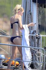 POPPY DELEVINGNE in Bikini at a Boat in Ibiza