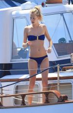 POPPY DELEVINGNE in Bikini at a Boat in Ibiza