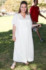 Pregnant ALYSSA MILANO at Pirate and Princess: Power of Doing Good Tour in Pasadena