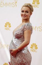 Pregnant HAYDEN PANETTIERE at 2014 Emmy Awards