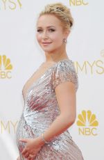 Pregnant HAYDEN PANETTIERE at 2014 Emmy Awards