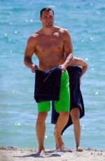 Pregnant HAYDEN PANETTIERE in Bikini on the Beach in Miami