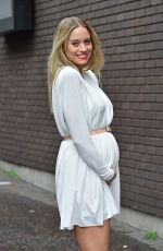 Pregnant KIMBERLEY WYATT Leaves a Studio in London