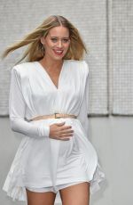 Pregnant KIMBERLEY WYATT Leaves a Studio in London