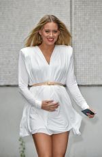 Pregnant KIMBERLEY WYATT Leaves a Studio in London