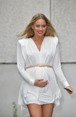 Pregnant KIMBERLEY WYATT Leaves a Studio in London