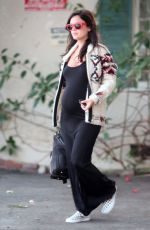 Pregnant RACHEL BILSON Out and About in Sherman Oaks