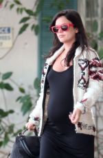 Pregnant RACHEL BILSON Out and About in Sherman Oaks