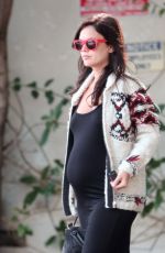 Pregnant RACHEL BILSON Out and About in Sherman Oaks