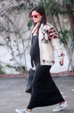 Pregnant RACHEL BILSON Out and About in Sherman Oaks