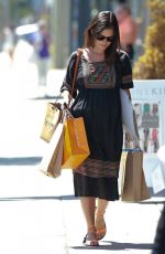 Pregnant RACHEL BILSON Out Shopping in Studio City