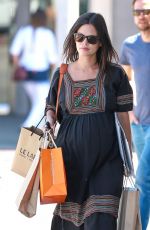 Pregnant RACHEL BILSON Out Shopping in Studio City
