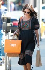 Pregnant RACHEL BILSON Out Shopping in Studio City