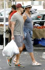 Pregnant STACY KEIBLER Shopping at the Farmers Market in Beverly Hills