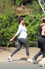 Pregnant ZOE SALDANA Out and About in Los Angeles