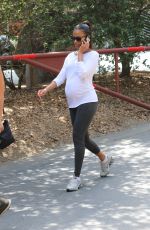 Pregnant ZOE SALDANA Out and About in Los Angeles