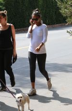 Pregnant ZOE SALDANA Out and About in Los Angeles