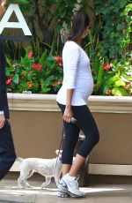 Pregnant ZOE SALDANA Out and About in Los Angeles