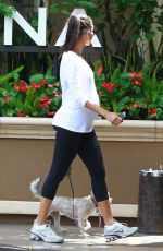 Pregnant ZOE SALDANA Out and About in Los Angeles