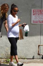 Pregnant ZOE SALDANA Out and About in Los Angeles