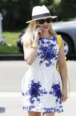 REESE WITHERSPOON Arrives at a Salon in Los Angeles