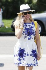 REESE WITHERSPOON Arrives at a Salon in Los Angeles