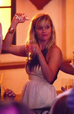 REESE WITHERSPOON at a Party on Vacation in Capri