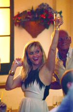 REESE WITHERSPOON at a Party on Vacation in Capri