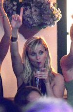 REESE WITHERSPOON at a Party on Vacation in Capri