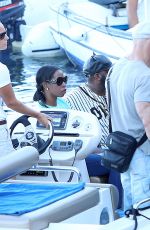 RIHANNA in Bikini at a Boat in Sicily