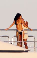 RIHANNA in Bikini at a Boat in Sicily